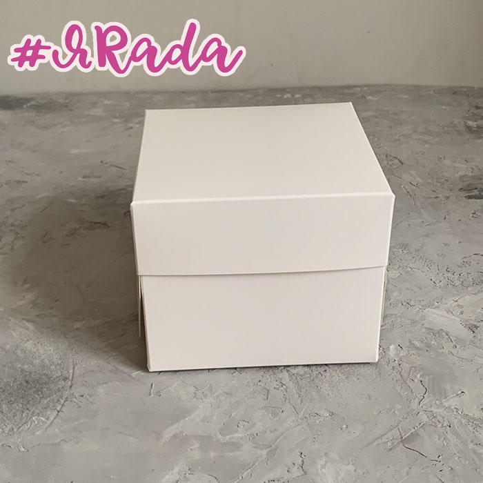картинка Кондитерская упаковка под бенто торт, 12 х 12 х 10 см, белая от магазина ЯРада