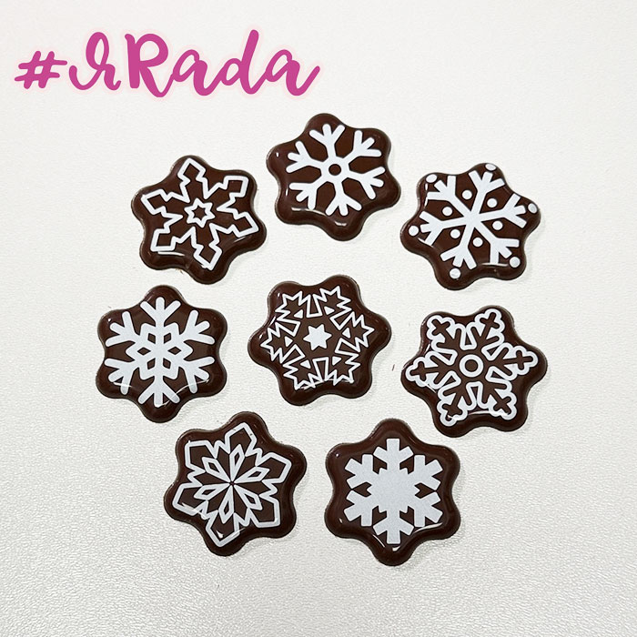 картинка Шоколадное украшение "Снежинки", 8 шт МИКС от магазина ЯРада