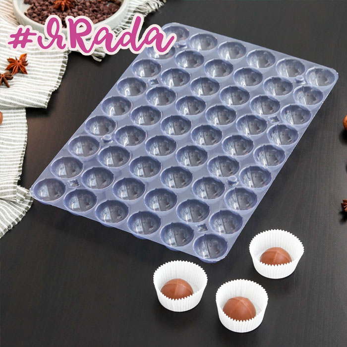 картинка Форма для шоколада из 2-х частей «Конфеты», 31,5×21 см, 54 ячейки, 3×1,5 см от магазина ЯРада