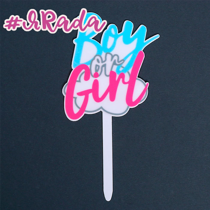 картинка Топпер акрил Boy or Girl от магазина ЯРада