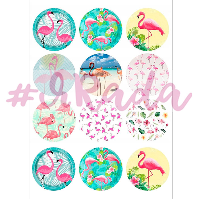 картинка Вафельная картинка "Фламинго №3" от магазина ЯРада