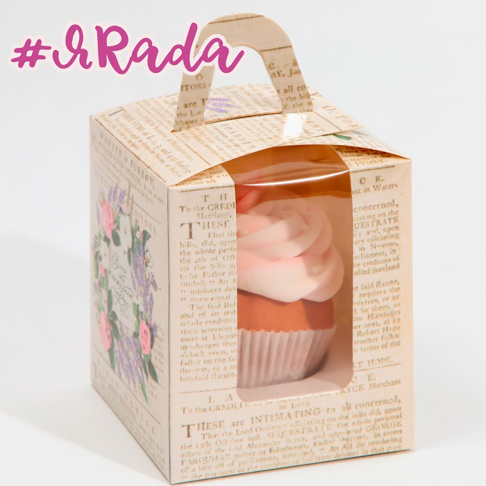 картинка Коробка под 1 капкейк с окном «Что пожелает сердце», 9 × 9 × 11 см от магазина ЯРада