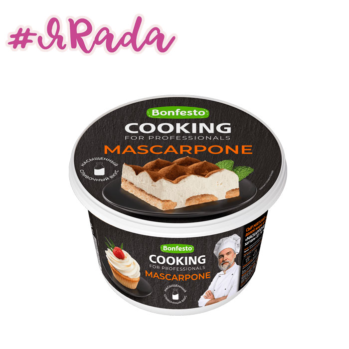 картинка Маскарпоне Cooking 83%, 500 г от магазина ЯРада