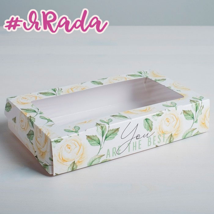 картинка Коробка складная Flowers, 20 × 12 × 4 см от магазина ЯРада