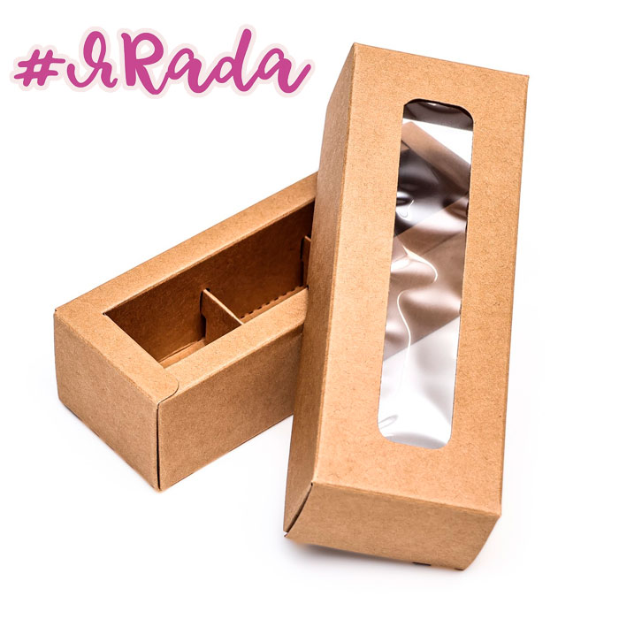 картинка Коробка под 3 конфеты, крафт, 5 х 13,7 х 3,5 см от магазина ЯРада