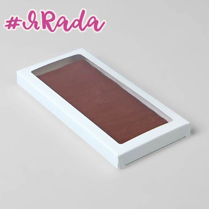 картинка Коробка под плитку шоколада, белая, 18 х 9 х1,5см от магазина ЯРада