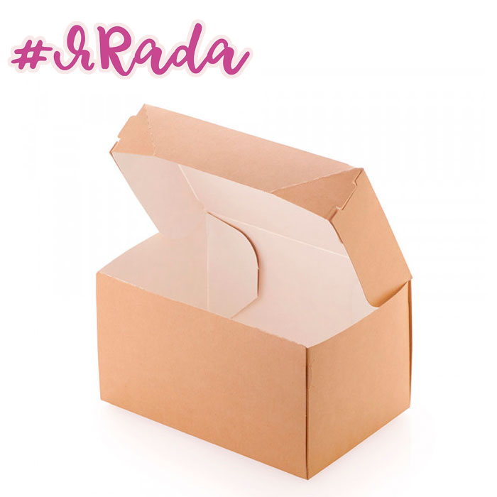 картинка Коробка складная, белая/крафт, 15 х 10 х 8,5 см от магазина ЯРада
