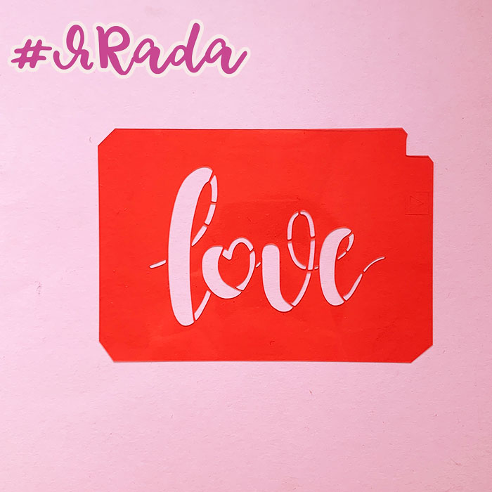 картинка Трафарет пластик "LOVE" 10,5х7,5см от магазина ЯРада