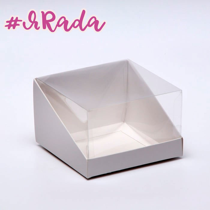 картинка Коробка для бенто-торта прозрачная, 13 х 13 х 8,5 см от магазина ЯРада