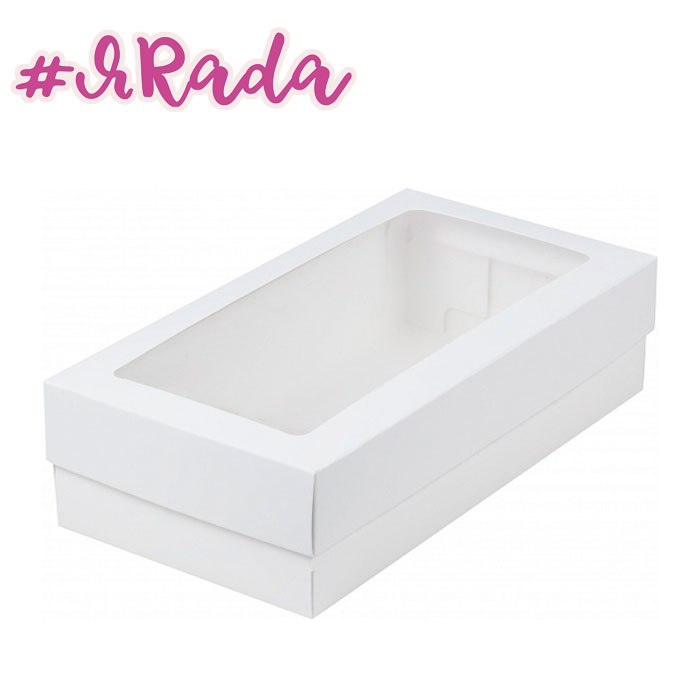 картинка Коробка для десертов, белая, 18 х 9 х 3см от магазина ЯРада