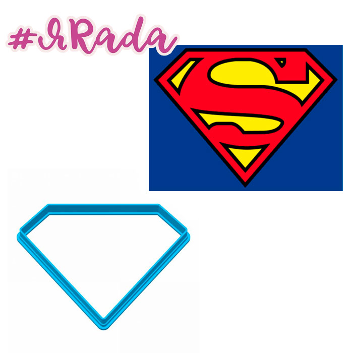 картинка Форма для вырезки теста «Знак супермена» 9х7см от магазина ЯРада