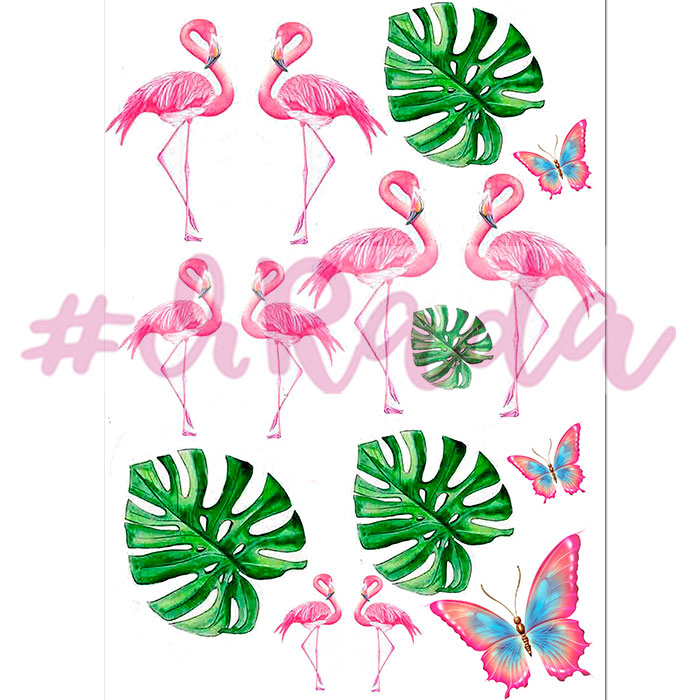 картинка Вафельная картинка "Фламинго №2" от магазина ЯРада