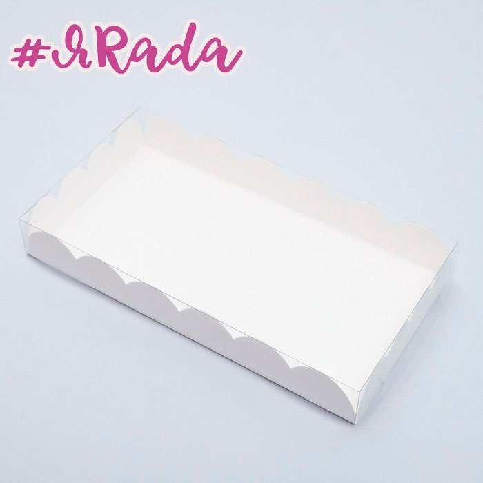 картинка Коробочка для печенья белая, 10,5 х 20 х 3 см от магазина ЯРада