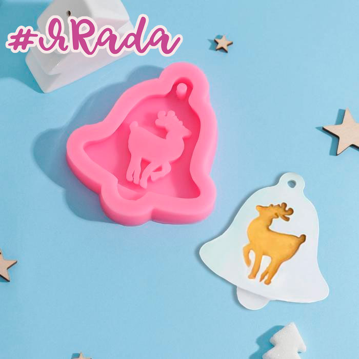 картинка Молд «Колокольчик оленя», 10×9×1,5 см от магазина ЯРада