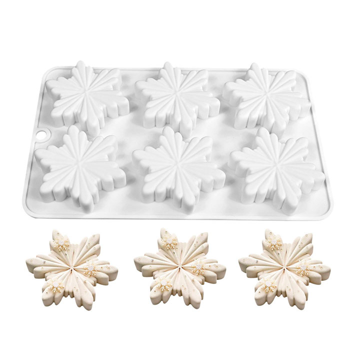 картинка Форма для выпечки «Снежинки», 6 ячеек от магазина ЯРада